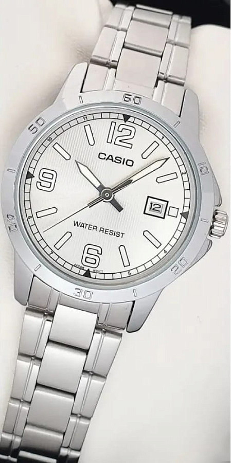 Часы Casio Collection MTP-V004D-7B2UDF (MTP-V004D-7B2) — мужские, серебристый