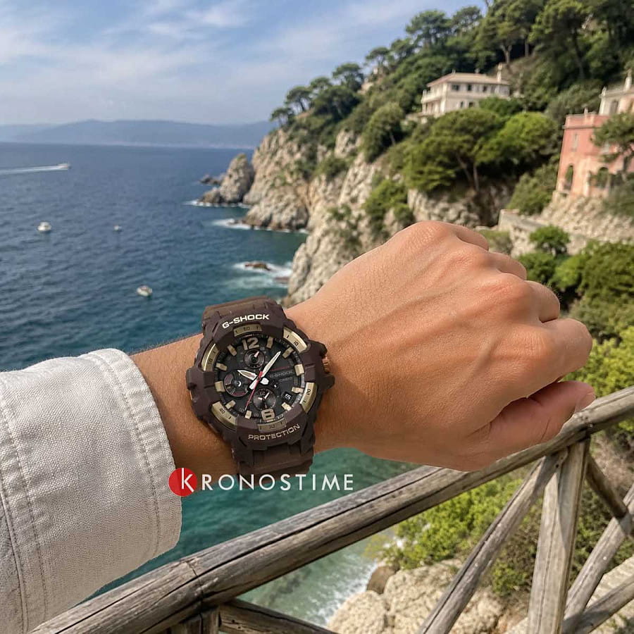 Часы Casio G-Shock GR-B300H-5A — черный, сталь пластик карбон