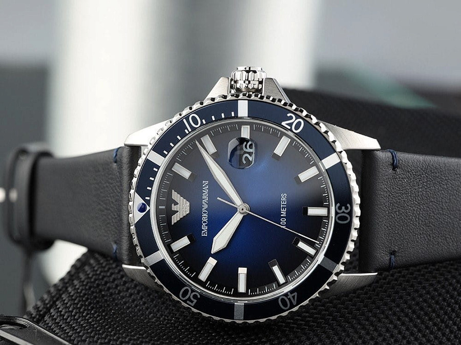 Часы Emporio Armani Diver AR11516 — синий, металл сталь