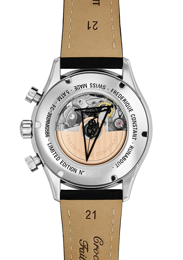 Часы Frederique Constant Runabout Rhs Chronograph Automatic FC-392RMG5B6 — металл сталь, Швейцария