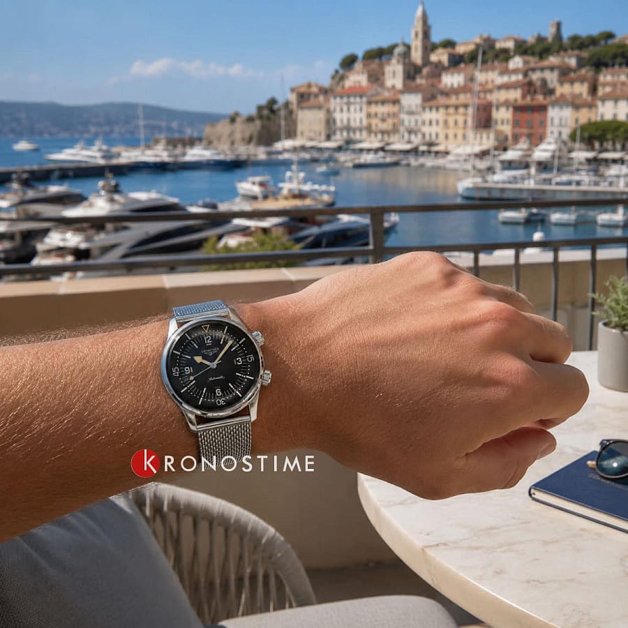 Часы Longines legend diver L3.795.4.59.9 — мужские, нержавеющая сталь