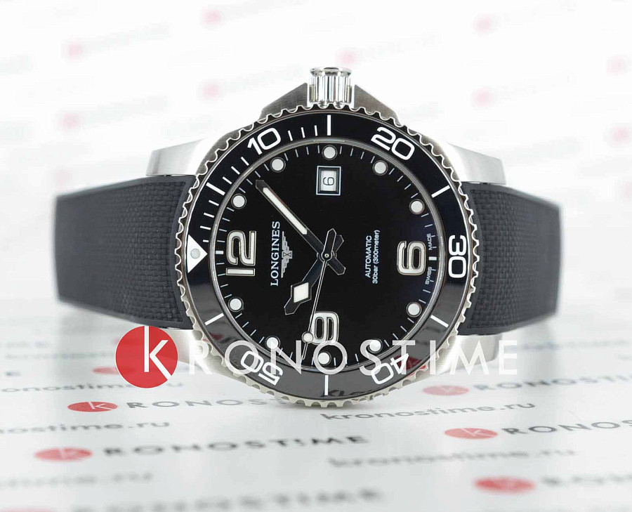 Часы Longines HydroConquest L3.781.4.56.9 — механические, металл сталь