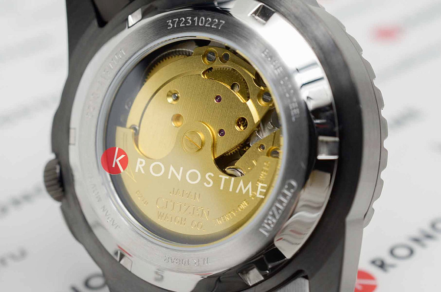 Часы Citizen Automatic NJ0177-84X — мужские, нержавеющая сталь с ip-покрытием