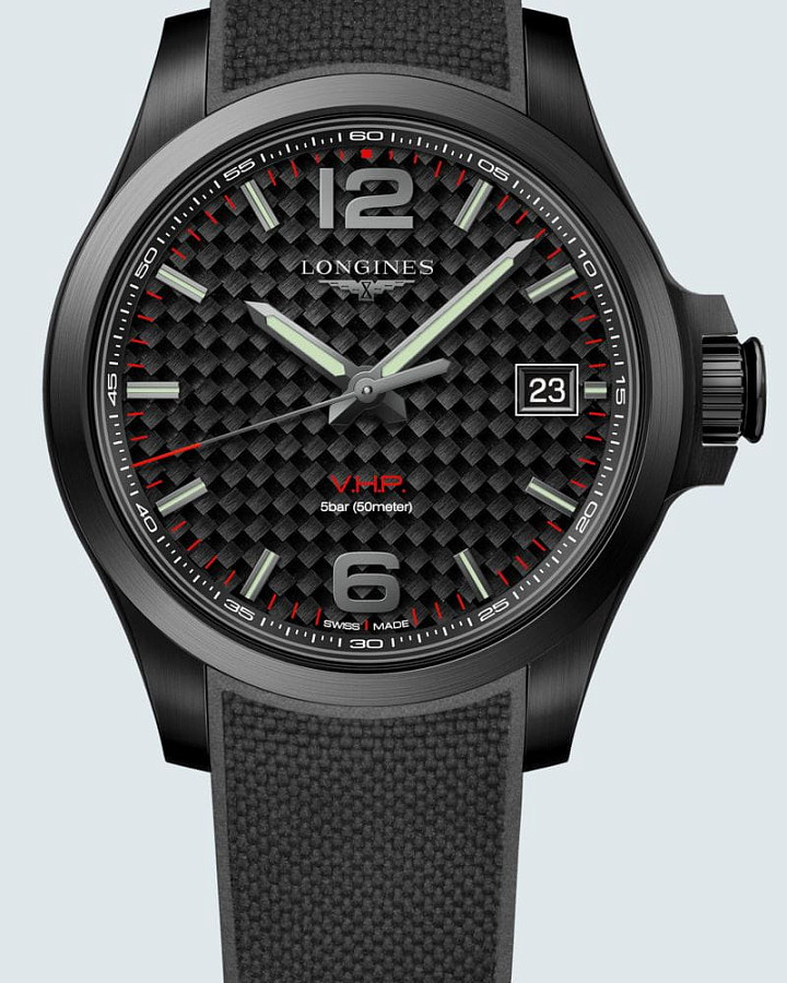 Часы Longines Conquest V.H.P. L3.716.2.66.9 — кварцевые, металл сталь