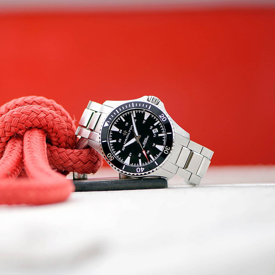 Часы Hamilton Khaki Navy Scuba Auto H82335131 — сталь, нержавеющая сталь