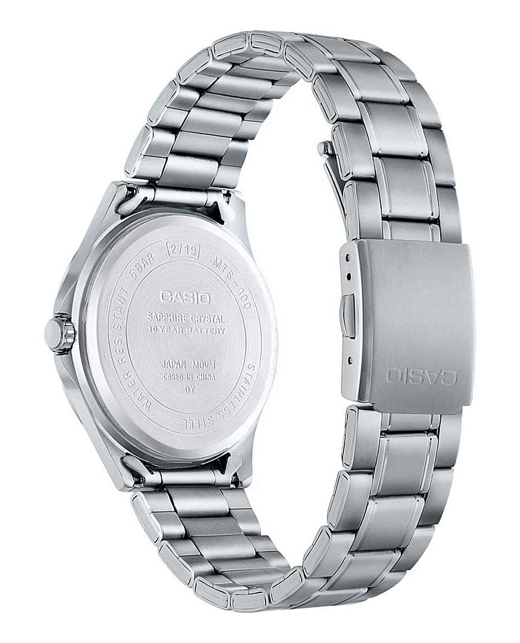 Часы Casio Collection MTS-100D-2A — сталь металл, Япония