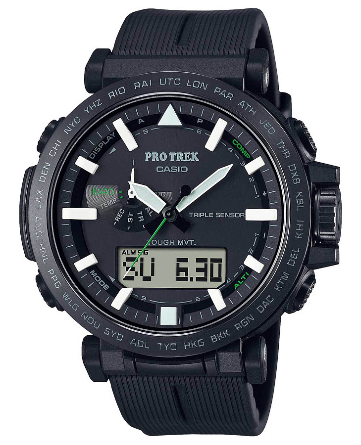 Часы Casio Pro Trek PRW-6621Y-1ER — мужские, черный