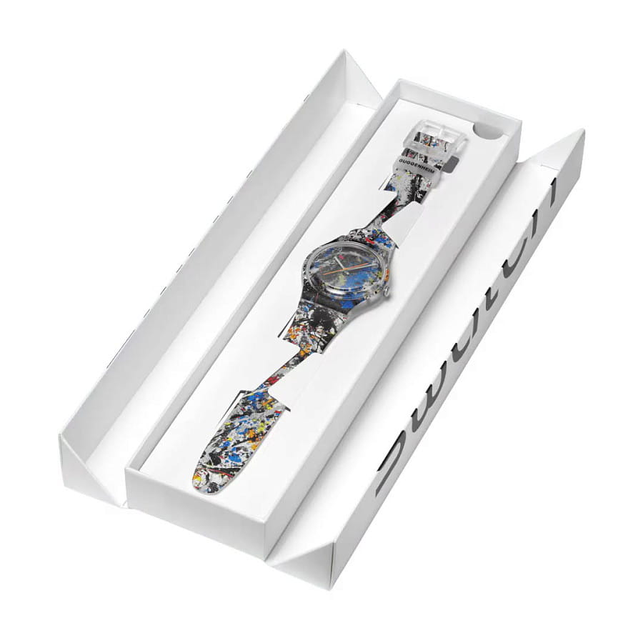 Часы Swatch x Guggenheim Pollock's Alchemy SUOZ366 — артикул SUOZ366