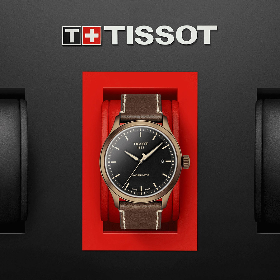 Часы Tissot Gent XL Swissmatic T116.407.36.051.00 — черный, сталь металл