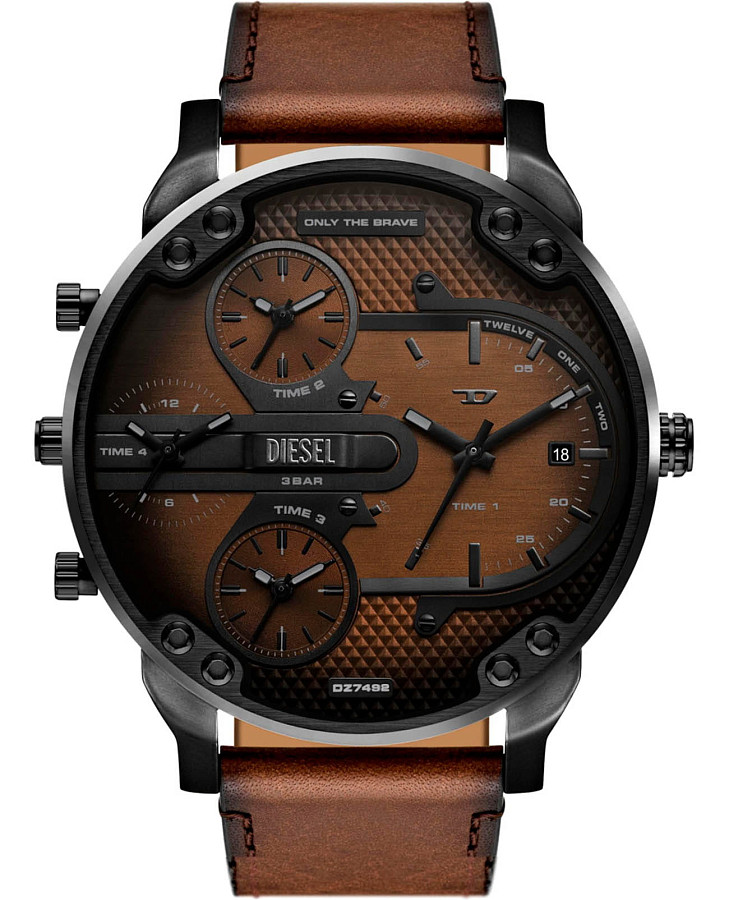 Часы Diesel Mr. Daddy 2.0 DZ7492 — мужские, коричневый