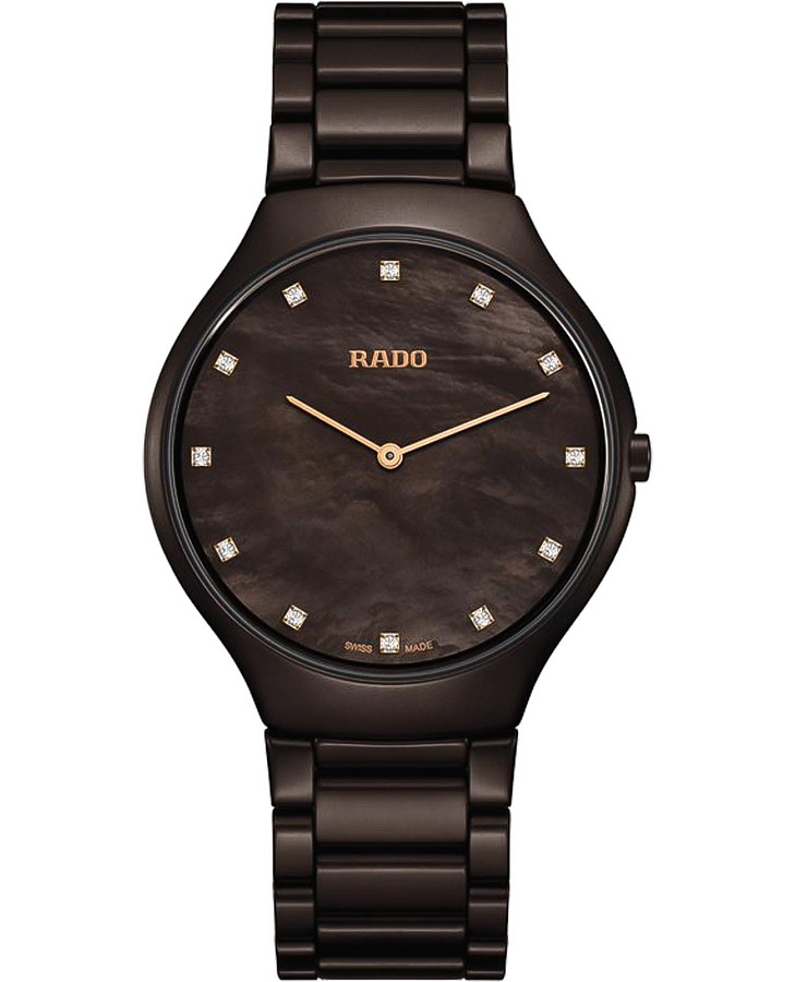 Часы Rado True R27011902 — женские, коричневый