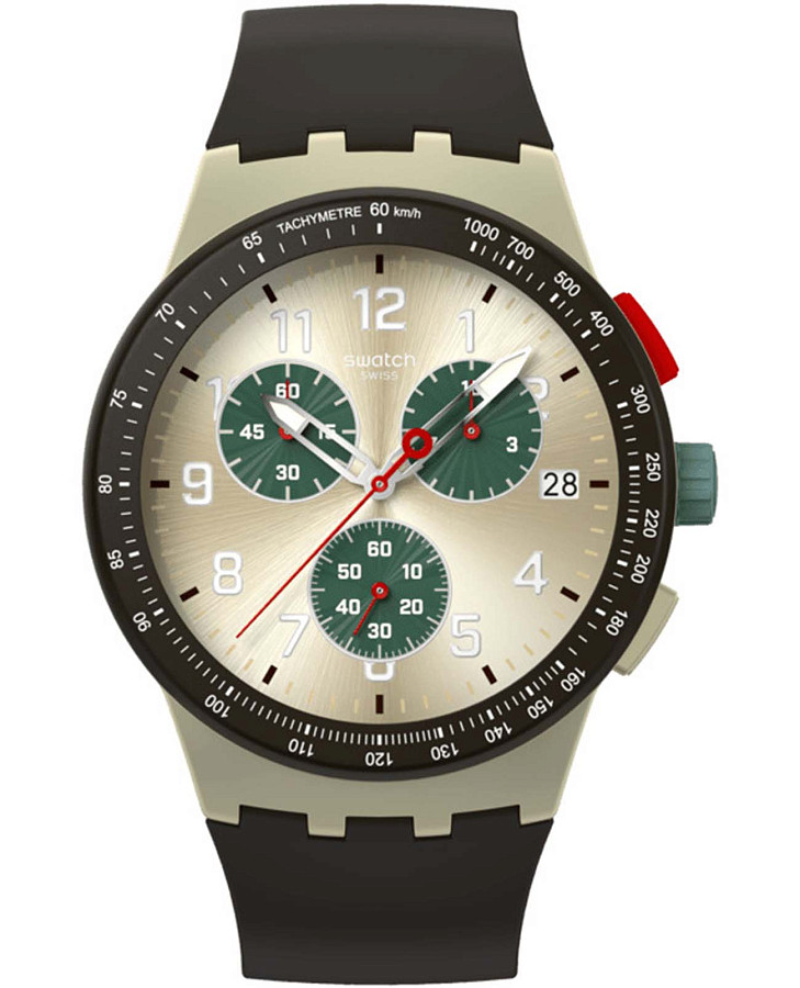 Часы Swatch Chrono 42 Standard SUST402 — женские, золотой