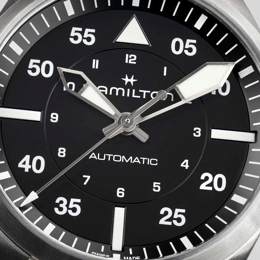 Часы Hamilton Khaki Aviation Pilot Auto H76305130 — механические, Швейцария, мужские