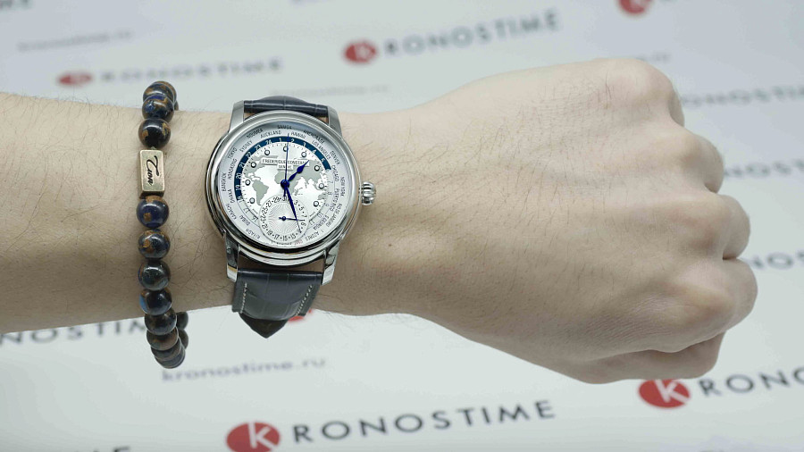 Часы Frederique Constant Worldtimer Manufacture FC-718WM4H6 — кожаный, мужские