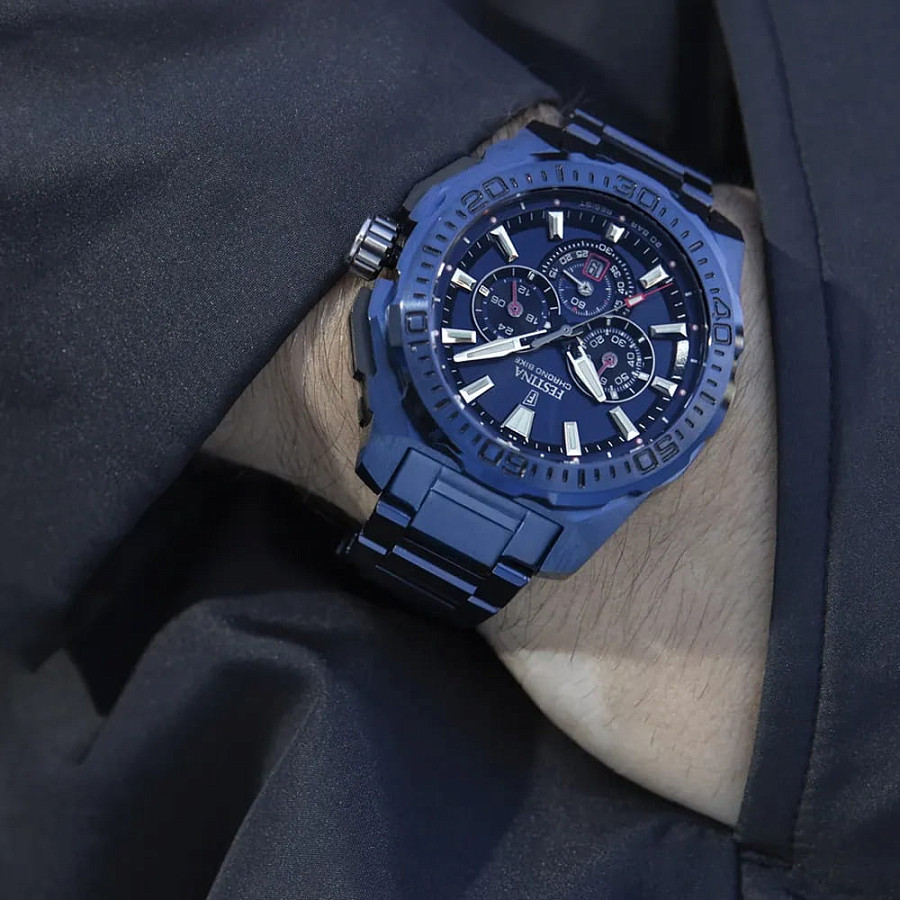 Часы Festina Chrono Bike F20729/1 — нержавеющая сталь с ip-покрытием, мужские