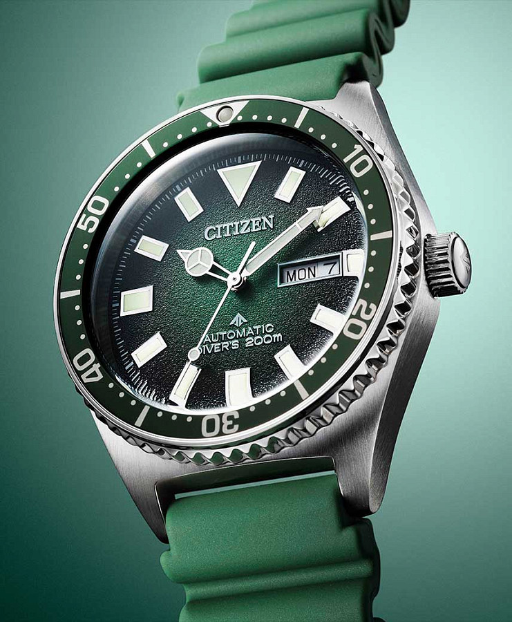 Часы Citizen Promaster NY0121-09X — мужские, зеленый
