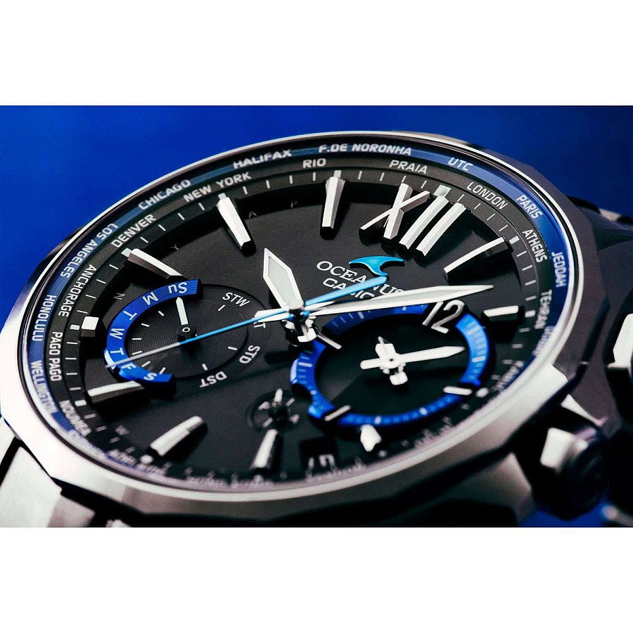 Часы Casio Oceanus OCW-S3400-1A — кварцевые, титан