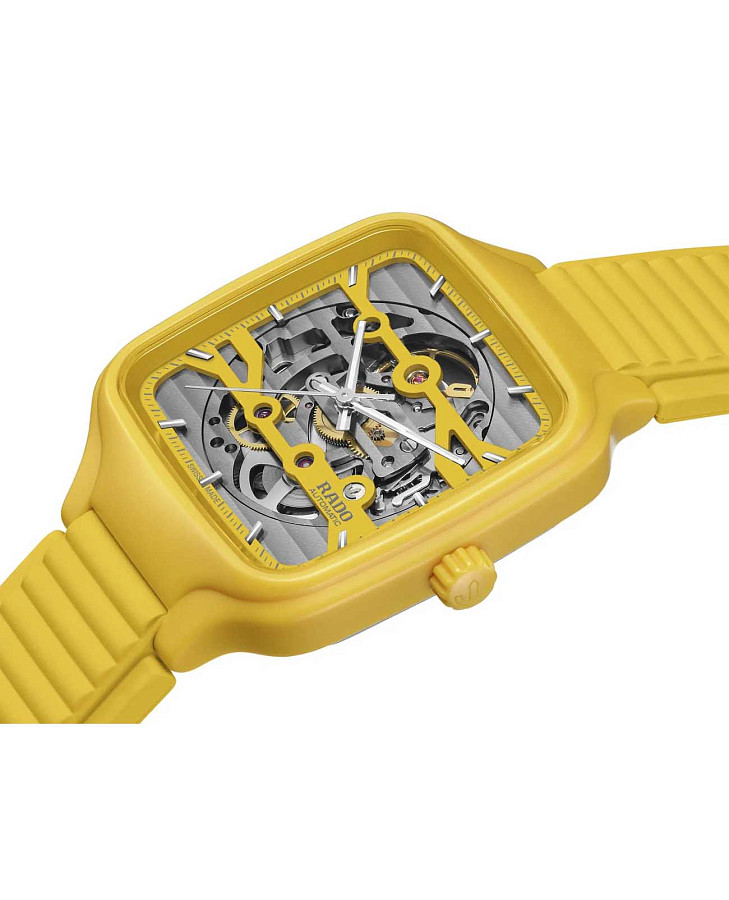 Часы Rado True Square Automatic Skeleton R27177255 — механические, керамика