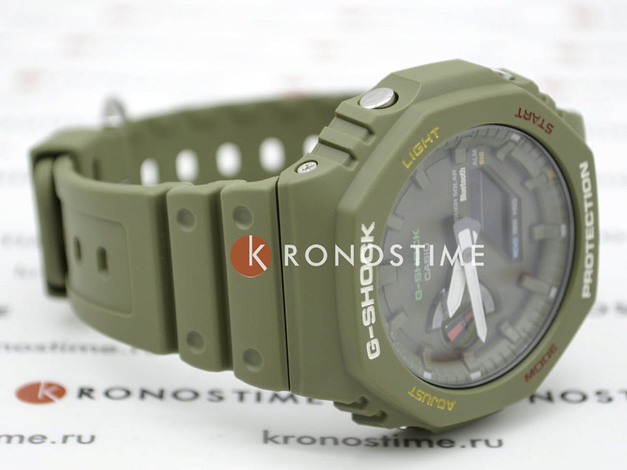 Часы Casio G-Shock GA-B2100FC-3ADR (GA-B2100FC-3A) — мужские, зеленый