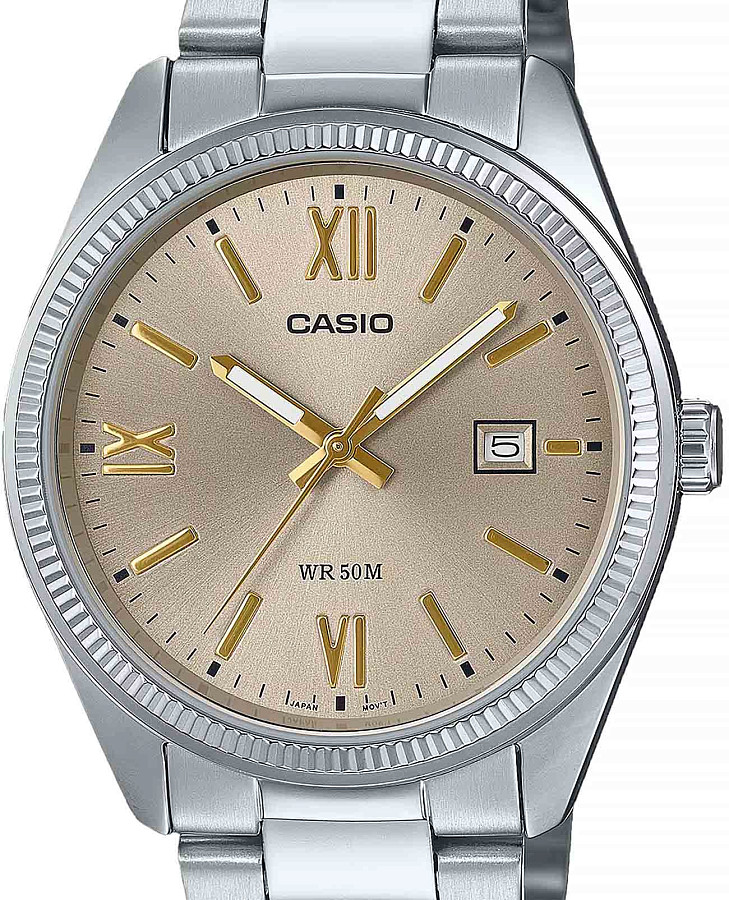 Часы Casio MTP-1302DD-9A — кварцевые, сталь металл