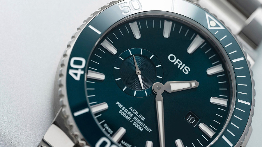Часы Oris Aquis Small Second, Date 01 743 7733 4155-07 8 24 05PEB — нержавеющая сталь, мужские