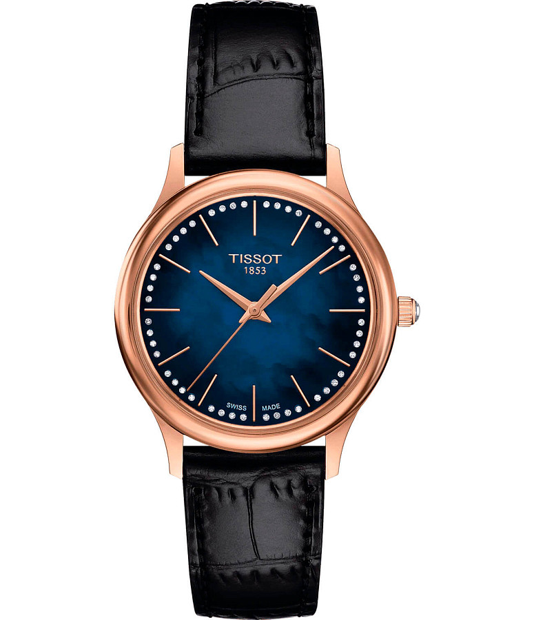 Часы Tissot Excellence Lady 18K Gold T926.210.76.131.00 — женские, перламутровый