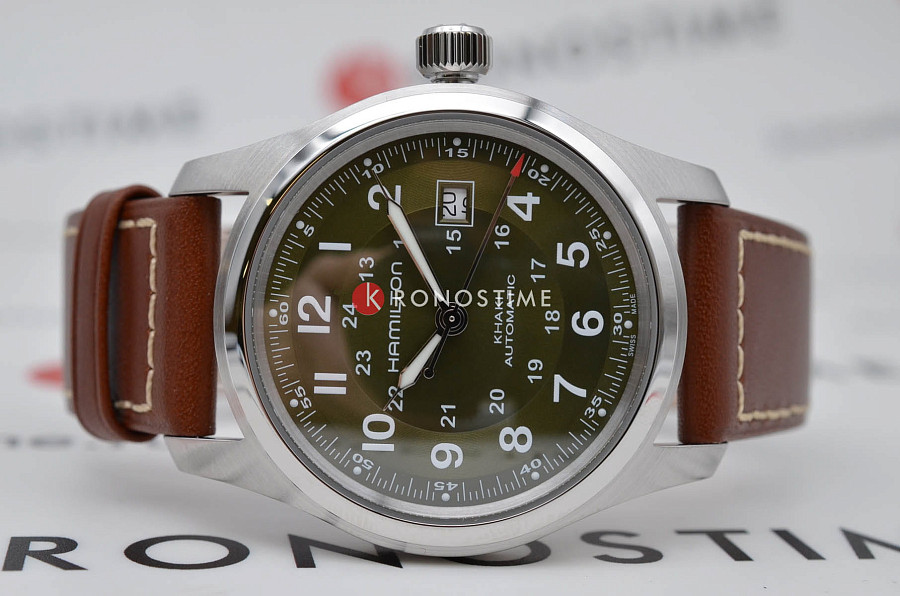 Часы Hamilton Khaki Field Auto H70605560 — кожаный, мужские
