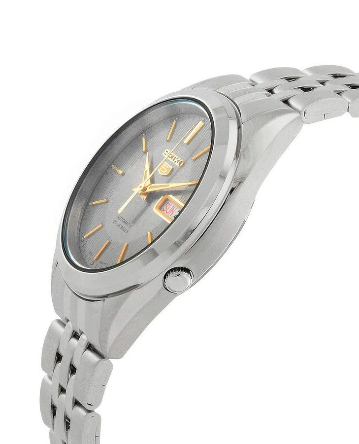 Часы Seiko 5 SNKL19K1 — серый, металл сталь