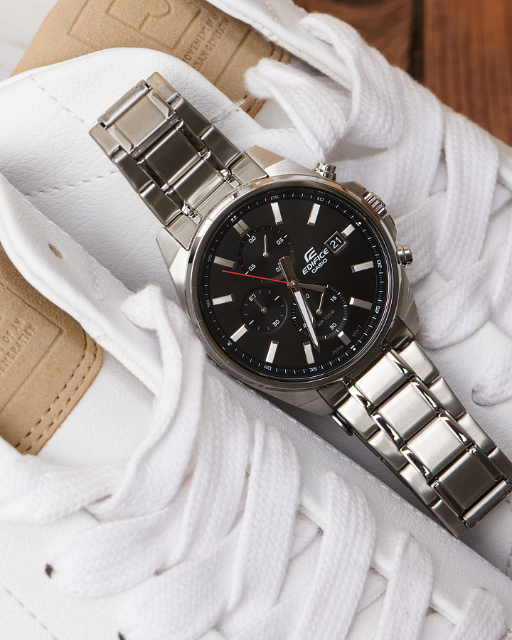 Часы Casio Edifice EFV-610D-1AVUDF (EFV-610D-1A) — мужские, серебристый