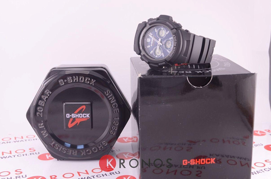 Часы Casio G-Shock AWG-M100SB-2A — мужские, артикул AWG-M100SB-2A