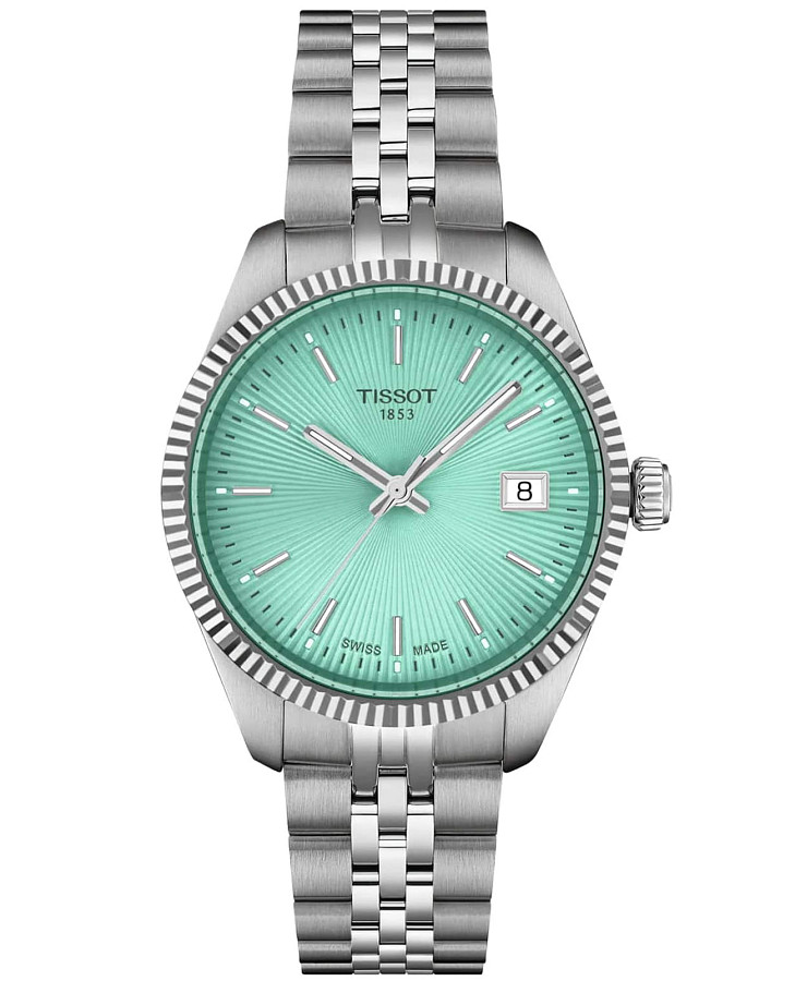 Часы Tissot Ballade 34mm T156.210.11.091.00 — женские, бирюзовый
