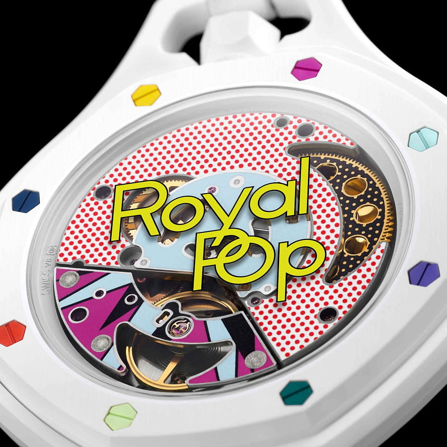 Часы Audemars Piguet x Swatch Royal Pop Hunt Blanc SSX03W100N — кожаный, женские