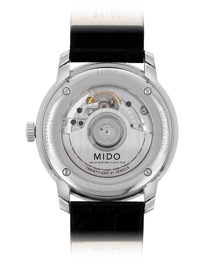 Часы Mido Baroncelli Heritage Gent M027.407.16.050.00 — механические, металл сталь