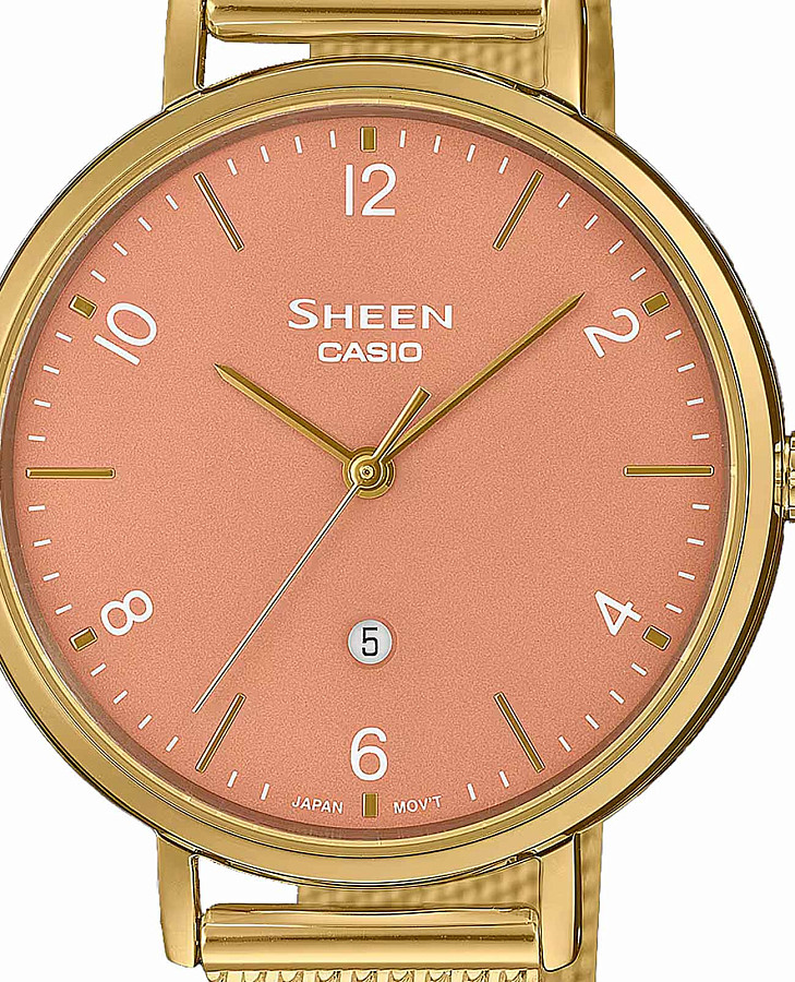 Часы Casio Sheen SHE-4562GM-4A — кварцевые, металл сталь