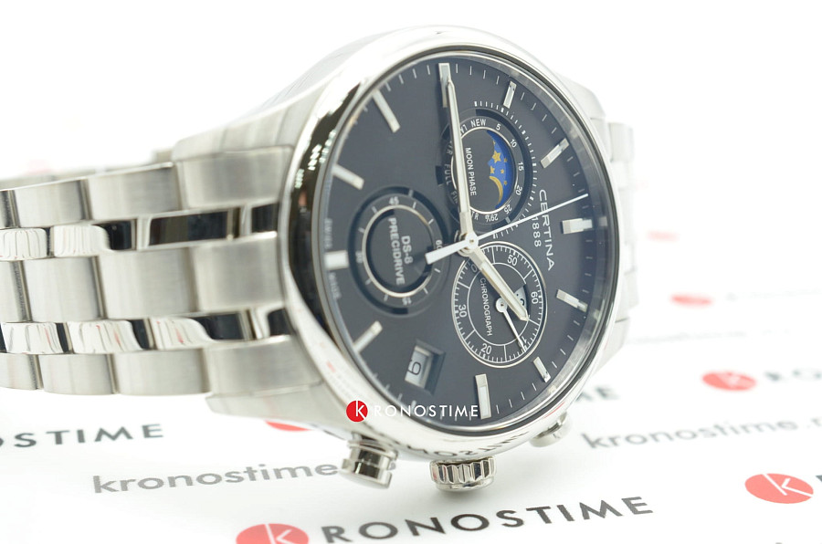 Часы Certina DS-8 Chronograph Moon Phase C033.450.11.051.00 — сталь металл, нержавеющая сталь