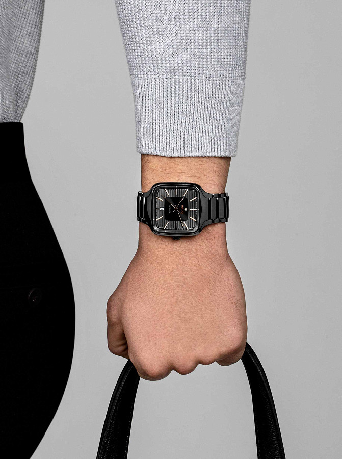 Часы Rado True Square Automatic R27077102 — мужские, серый