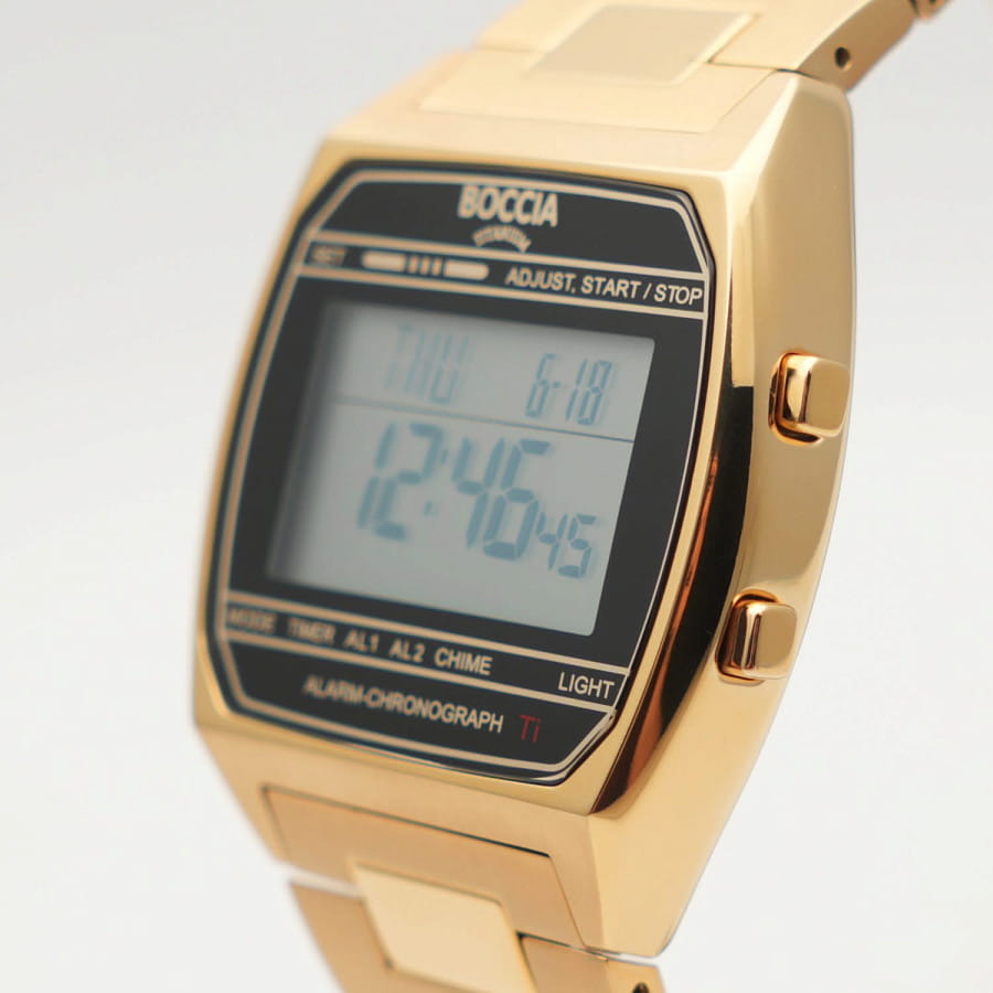 Часы Boccia Digital 3738-10 — кварцевые, титан