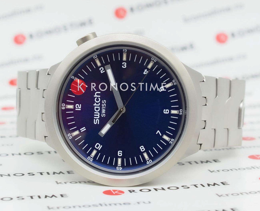 Часы Swatch Big Bold Irony Standard SB07S102G — кварцевые, сталь металл