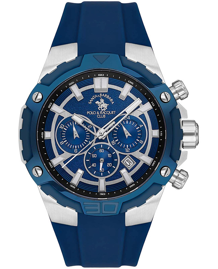 Часы Santa Barbara Polo & Racquet Club Prive SB.5.10002-3 — мужские, синий