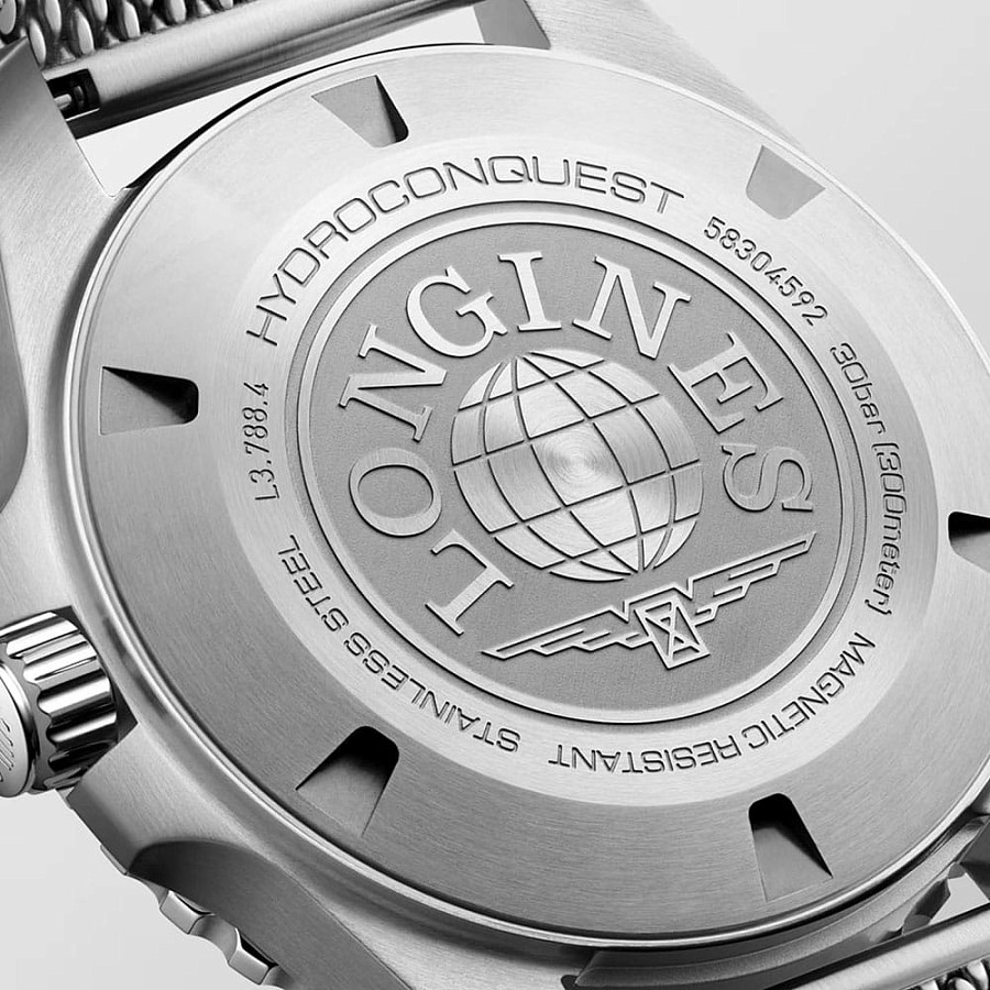 Часы Longines HydroConquest L3.788.4.90.6 — мужские, серебристый
