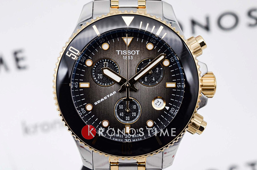 Часы Tissot Seastar 1000 Quartz Chronograph 38mm T120.217.22.061.00 — артикул T1202172206100