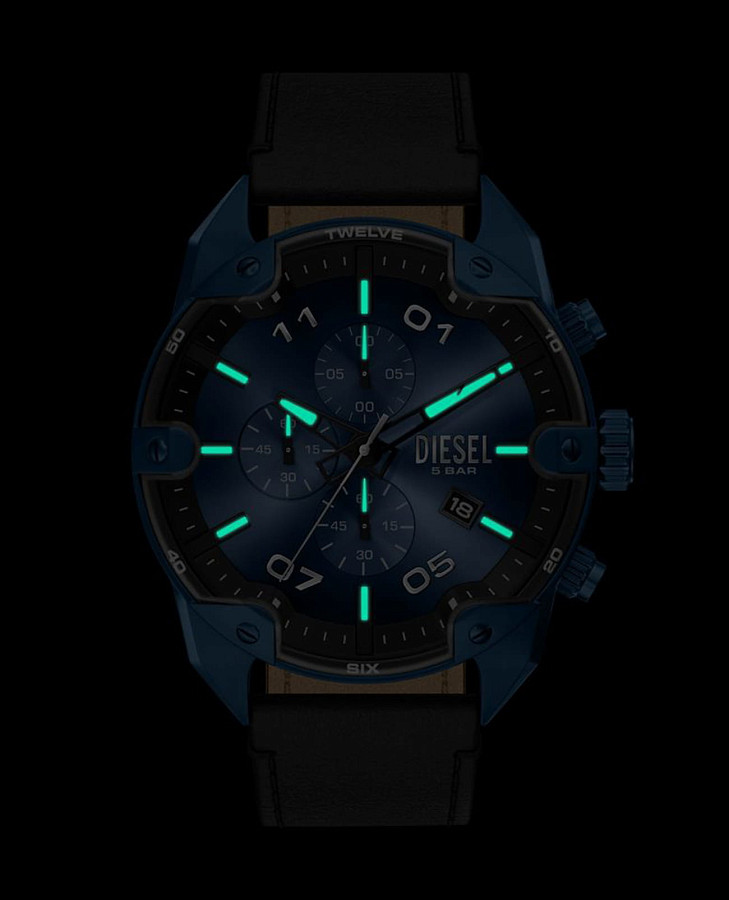 Часы Diesel Spiked DZ4703 — синий, кварцевые