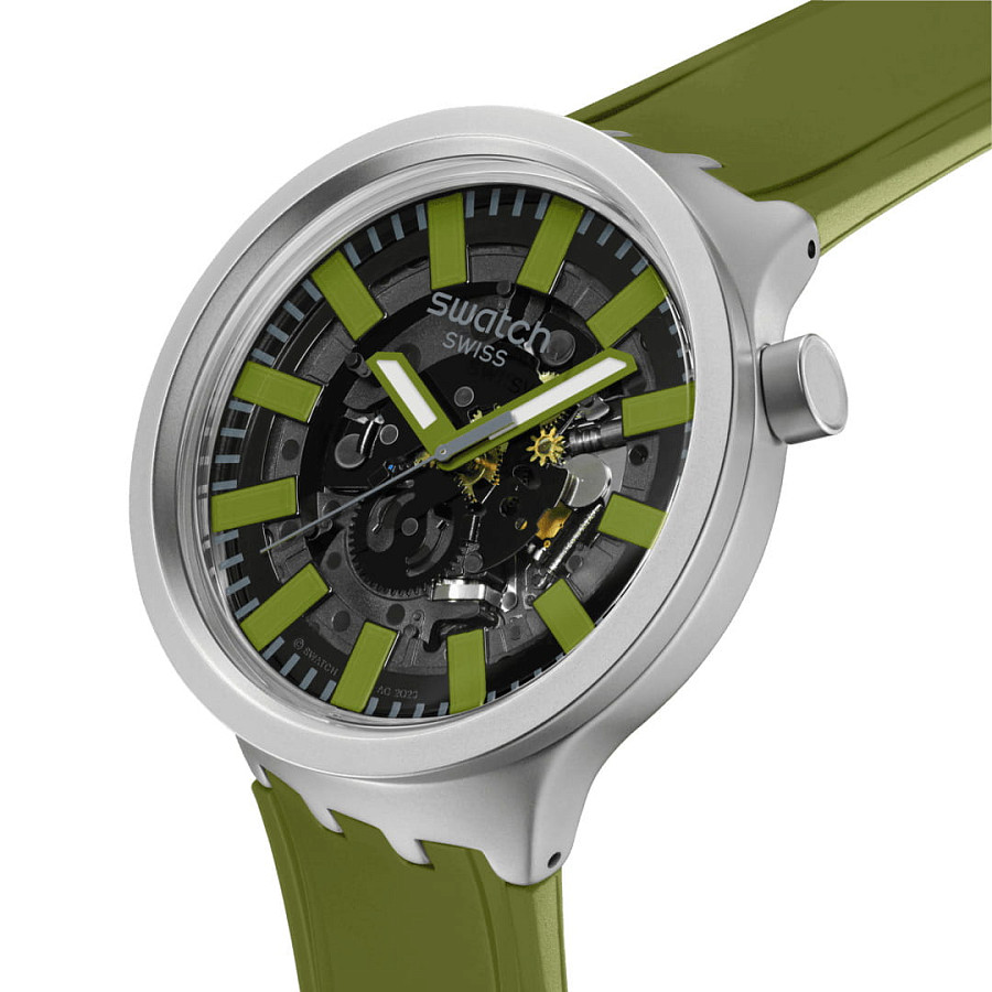 Часы Swatch Big Bold Irony Standard SB07S118 — кварцевые, металл сталь