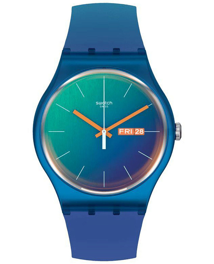 Часы Swatch New Gent Biosourced SO29N708 — мужские, синий