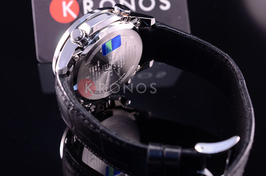 Часы Casio Edifice EQB-500L-1A — мужские, кожаный