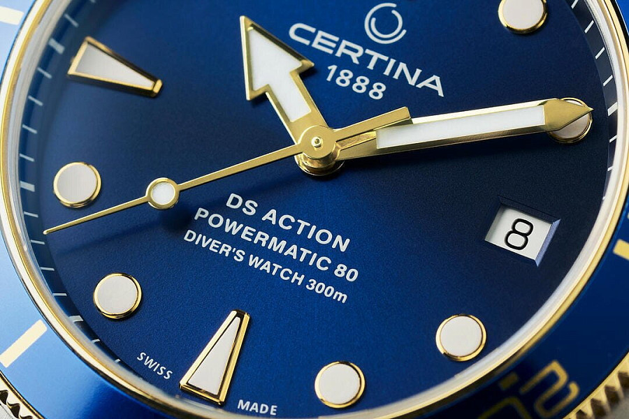 Часы Certina DS Action Diver Powermatic C032.807.22.041.10 — механические, Швейцария, мужские