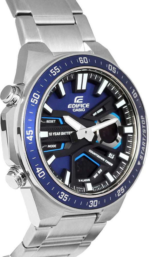 Часы Casio Edifice EFV-C110D-2AVDF (EFV-C110D-2A) — нержавеющая сталь, мужские