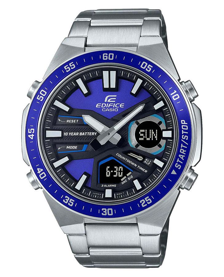 Часы Casio Edifice EFV-C110D-2AVDF (EFV-C110D-2A) — мужские, синий