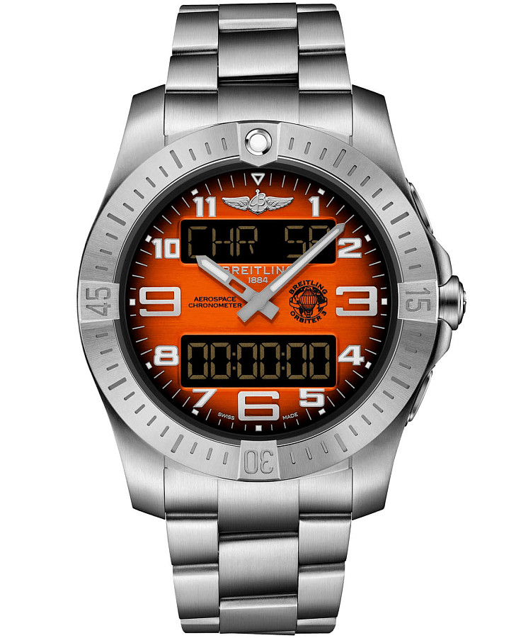 Часы Breitling Aerospace B70 Orbiter EB70101A1O1E1 — мужские, оранжевый