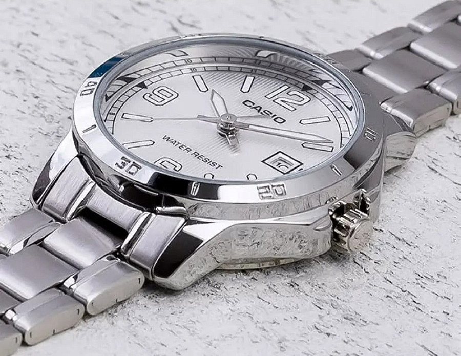 Часы Casio Collection MTP-V004D-7B2UDF (MTP-V004D-7B2) — мужские, нержавеющая сталь